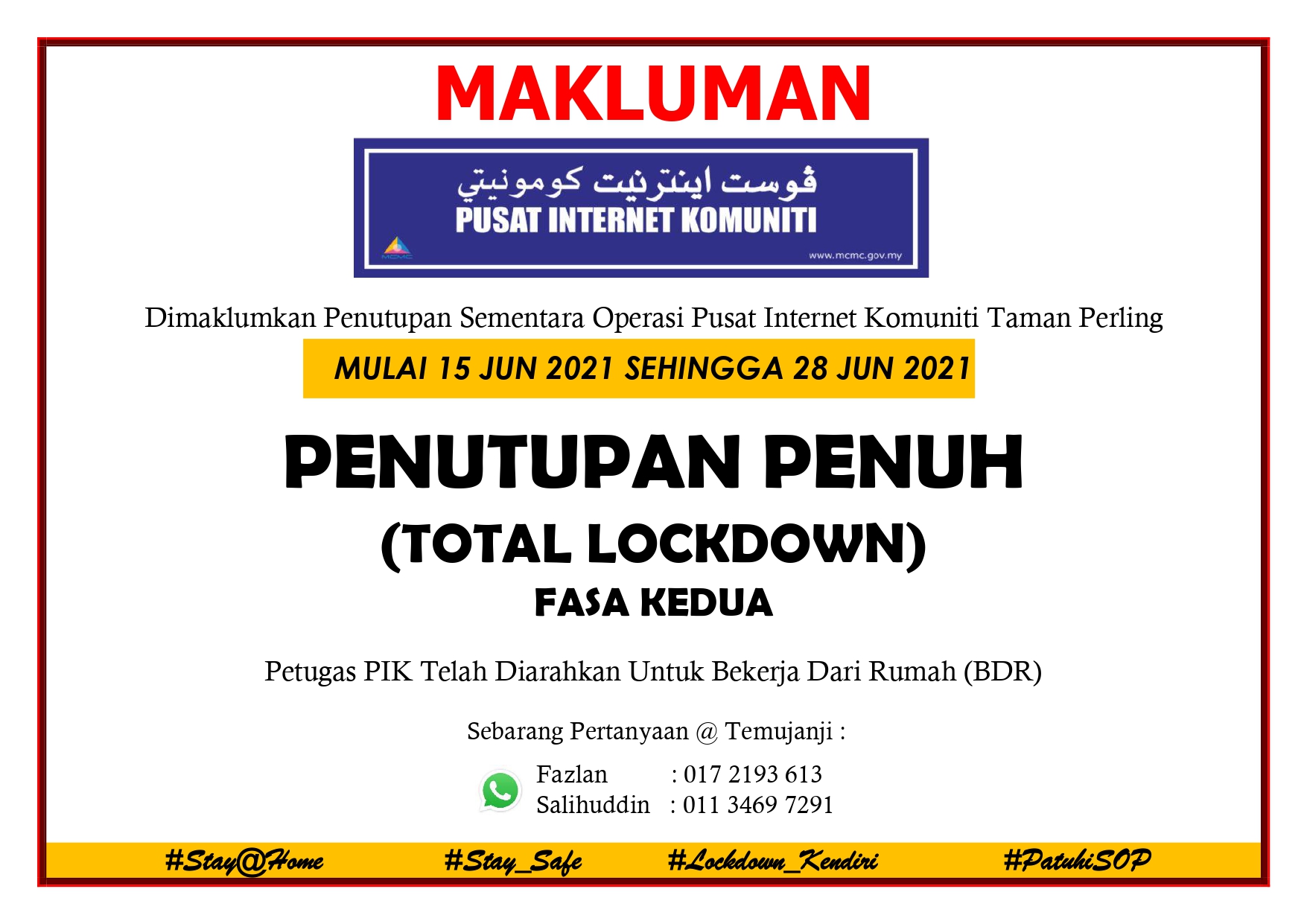 lockdown notis fasa 2