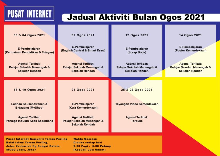 Jadual Aktiviti Ogos 2021 01