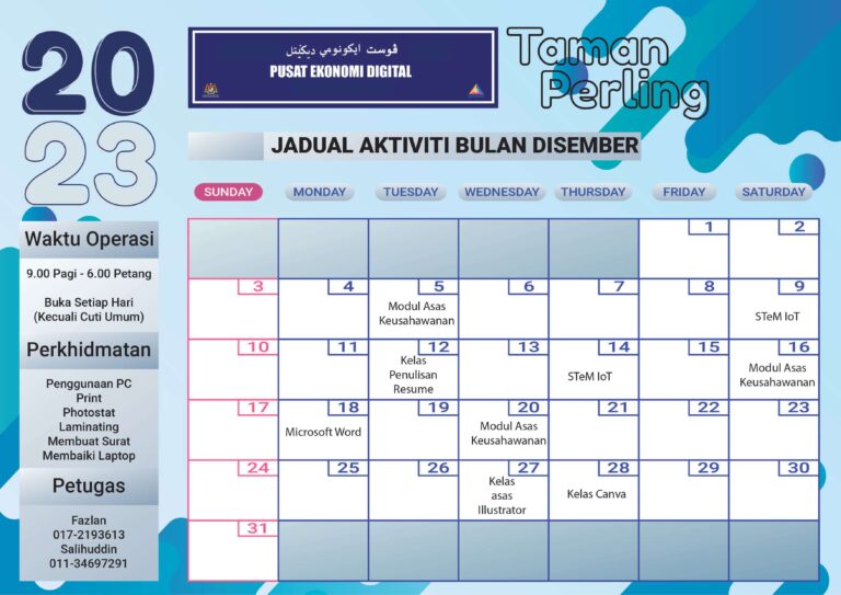 Jadual Aktiviti December 2023 01